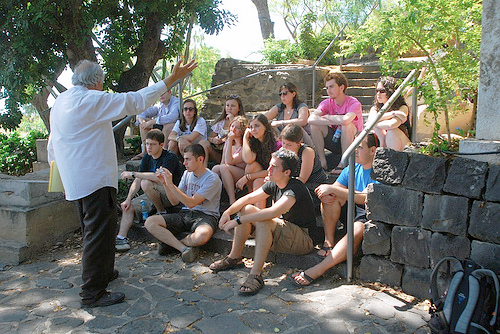 Kibbutz Historian Muki Tsur, in the Kinneret Cemetary